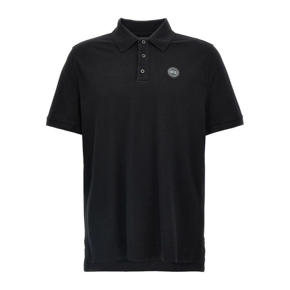 Canada Goose Black Cotton Polo Men's Shirt